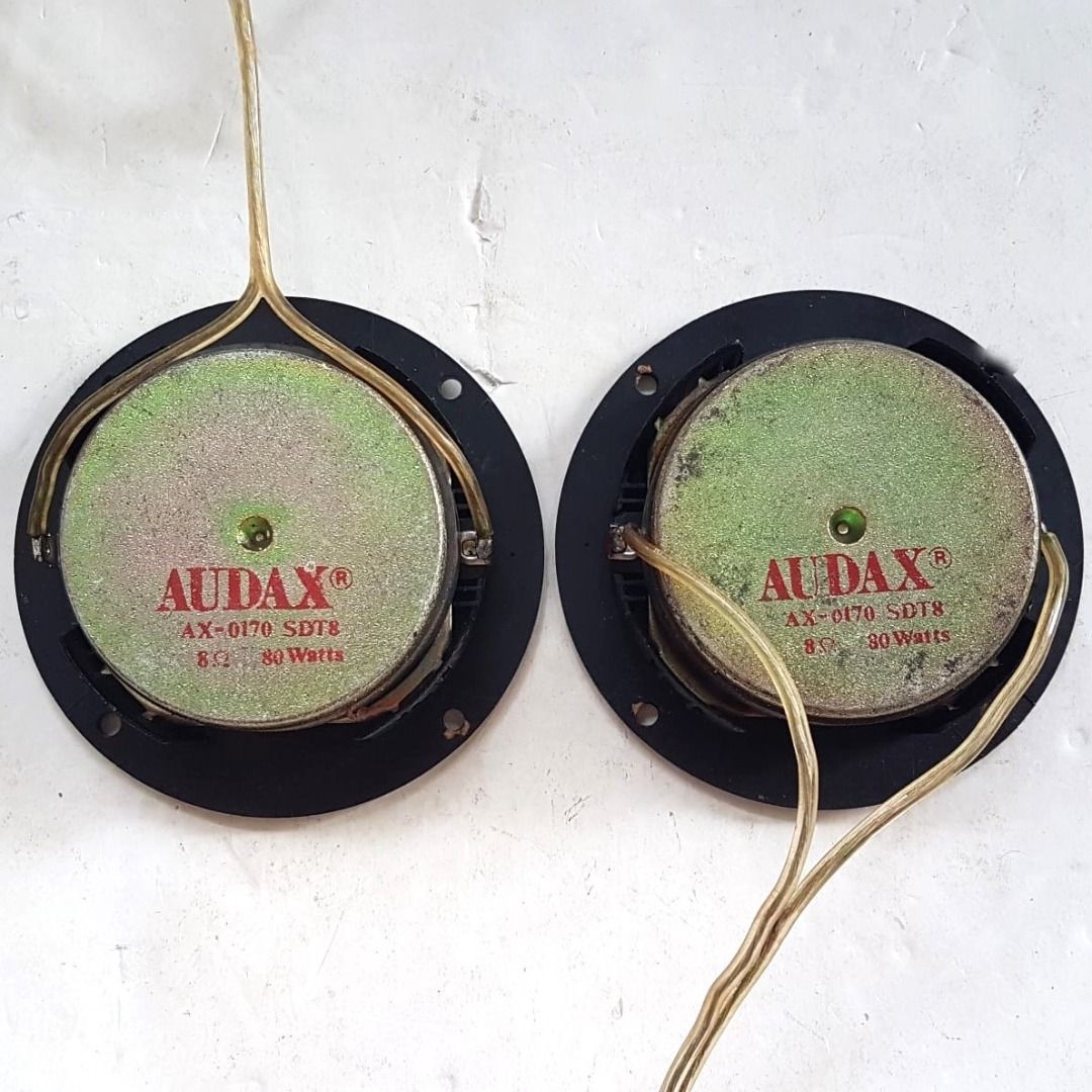Original AUDAX Tweeters, Model AX-0170, FRANCE, Professional