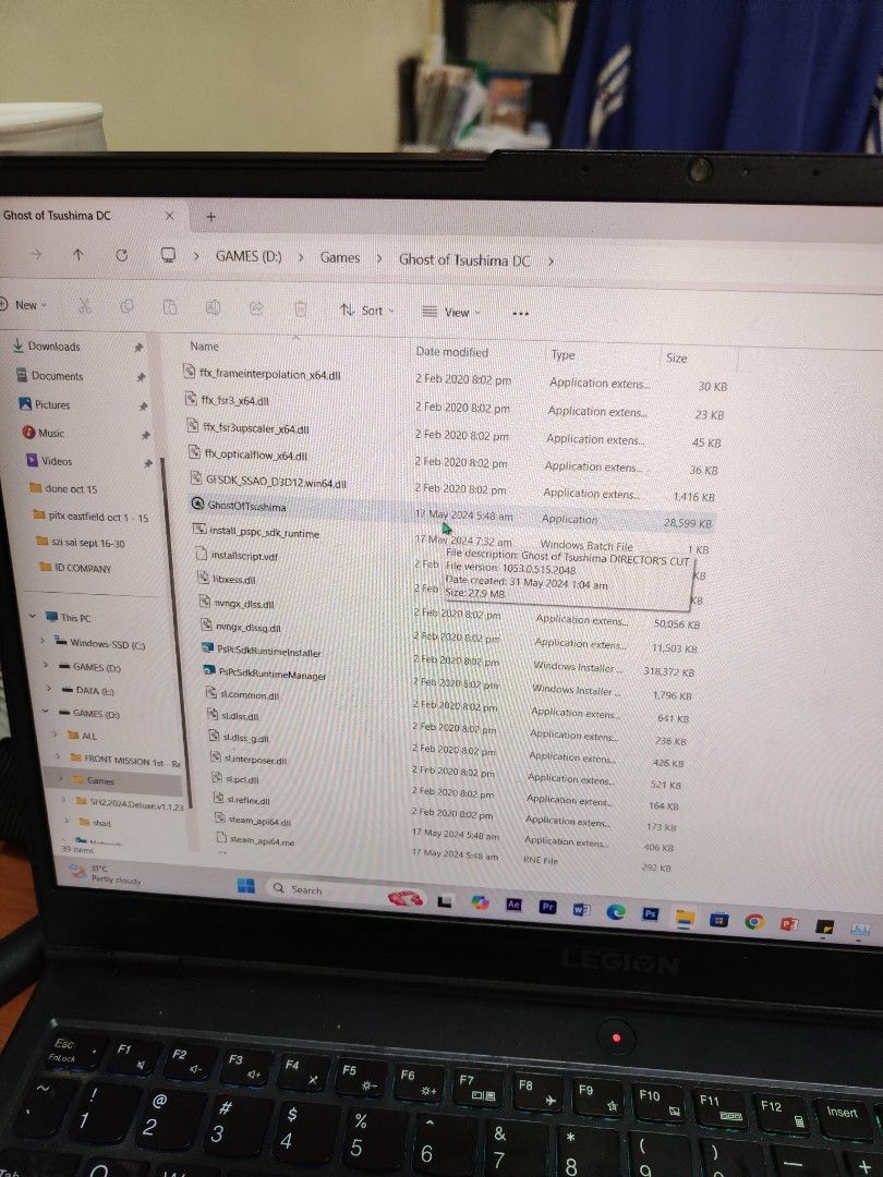Pc digital game copy , ghost of tsushima, Video Gaming, Video Games