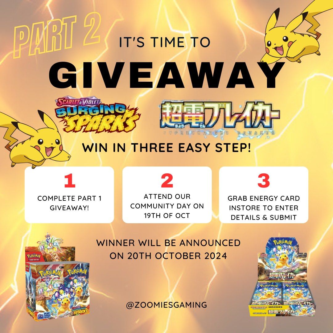Pokemon TCG  SV8 Supercharged Breaker booster box, Hobbies & Toys, Toys  & Games on Carousell