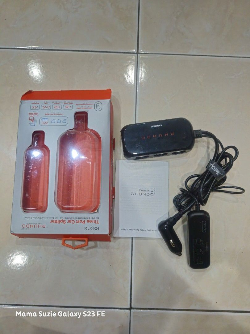 Rhundo power socket (Category: Electrical, Adaptors & Sockets) located in Ayer Keroh. Submitted by gsr5757 (Listing ID 1331334567, Image 3). Description: Rhundo cigarrete port power socket Model ni siap ada suis jenis touch display nak jual pasal dah tak pakai. Best model ni sbb siap ada suis on/off harga rm100 bole nego ckit lg 😄 jika nak cod di Bukit Beruang, Ayer Keroh klau berkenan pm ya..😄.