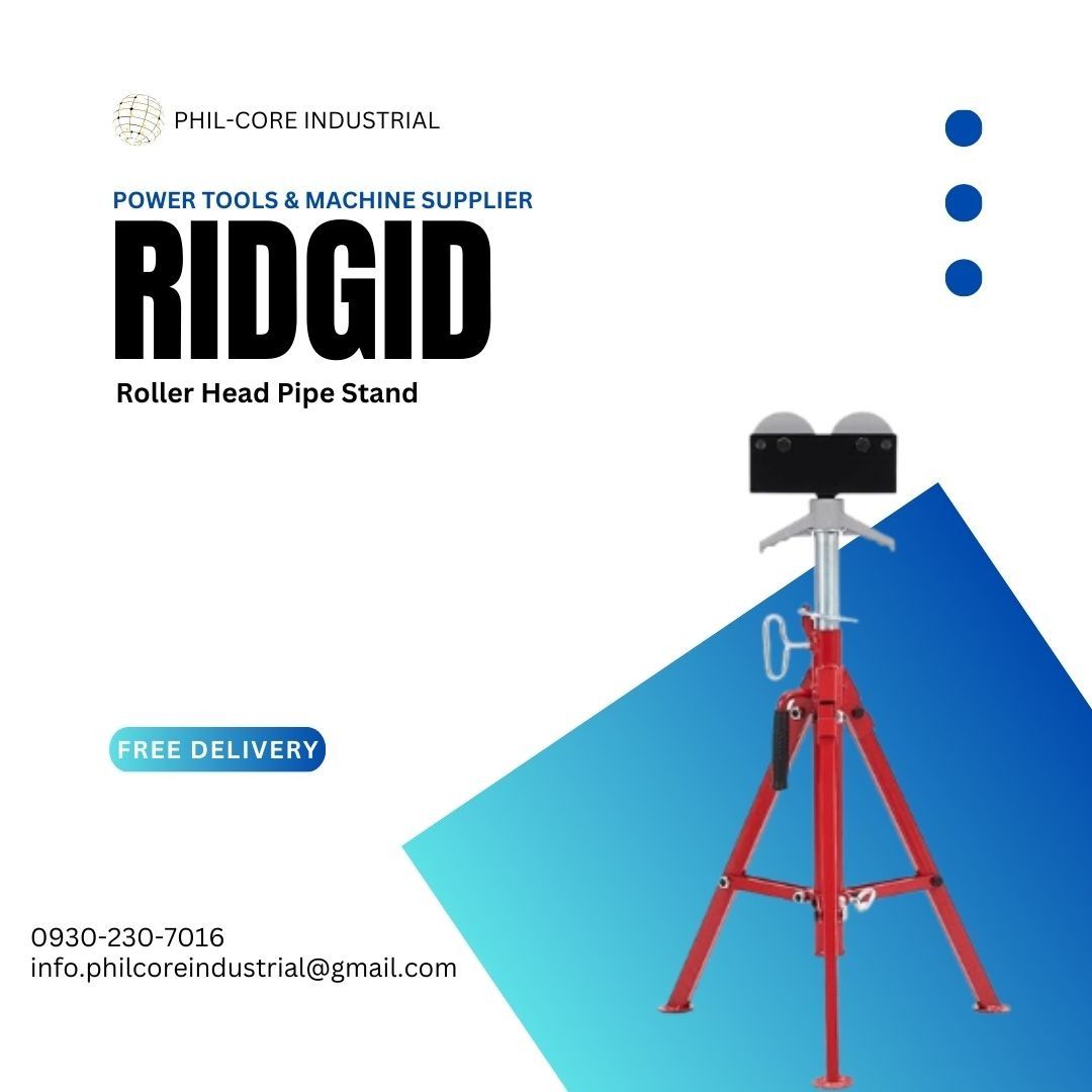 Ridgid Roller Head Pipe Stand, Commercial & Industrial, Construction ...