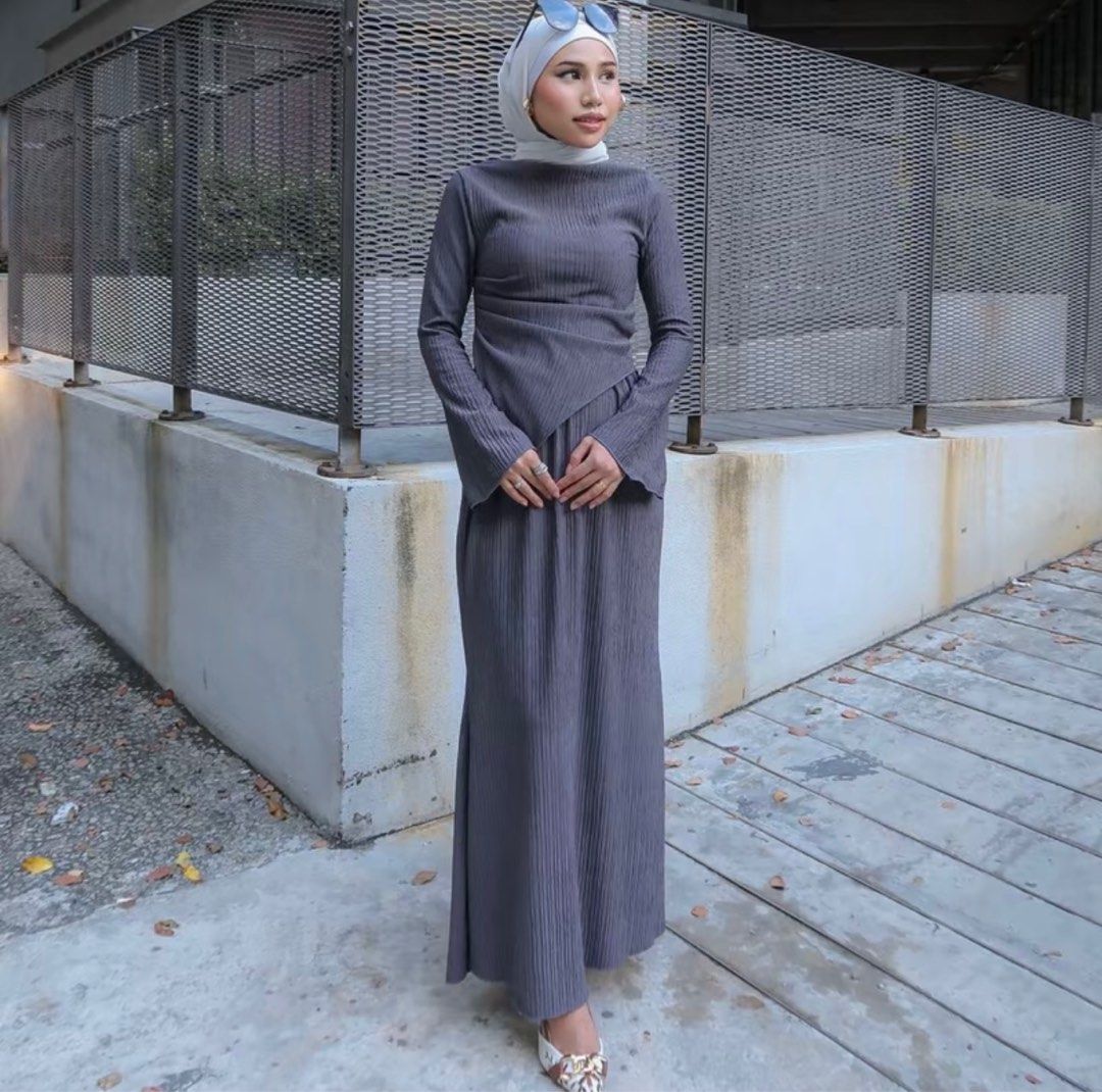 Ruffle Casual Set from Ruex Women s Fashion Muslimah Fashion Dresses on Carousell