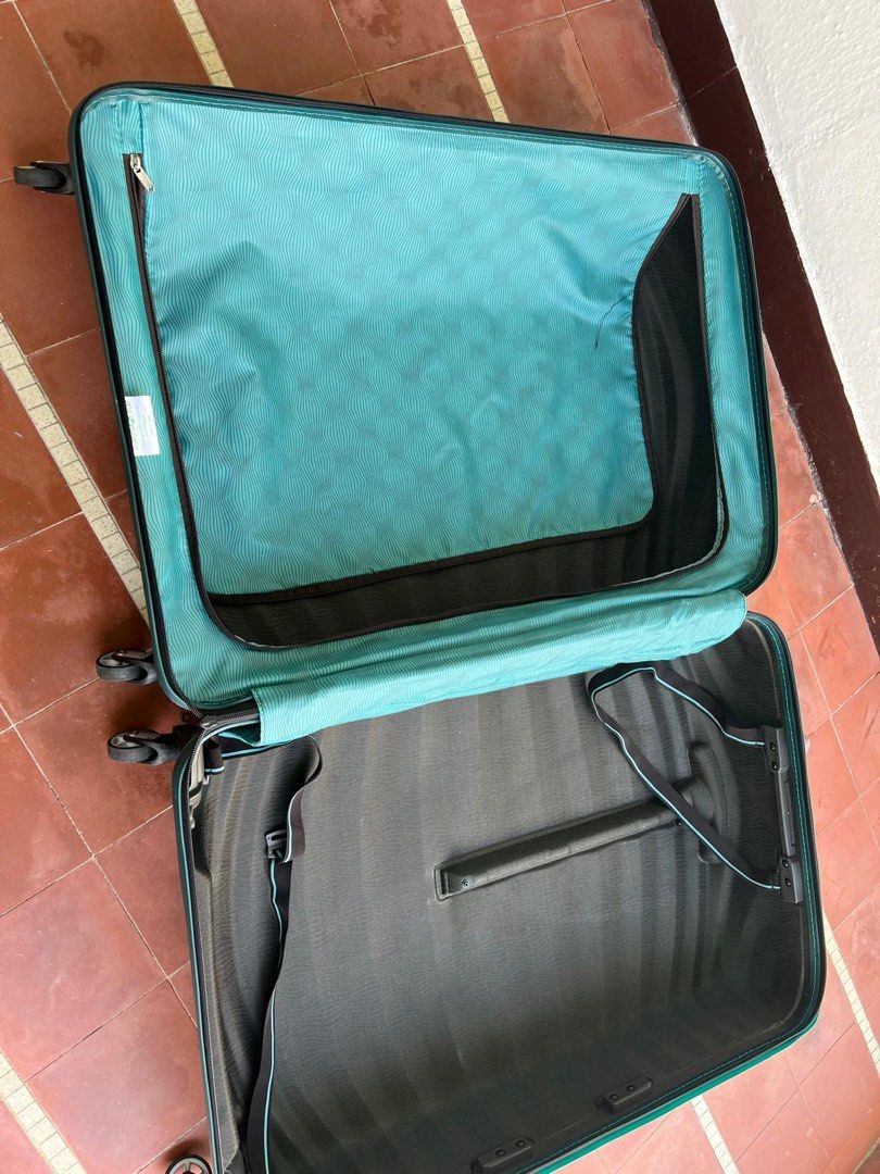 Samsonite Lite Luggage Blue 55.0 x 40.0 x 20.0 cm 36L 1.7kg Carousell