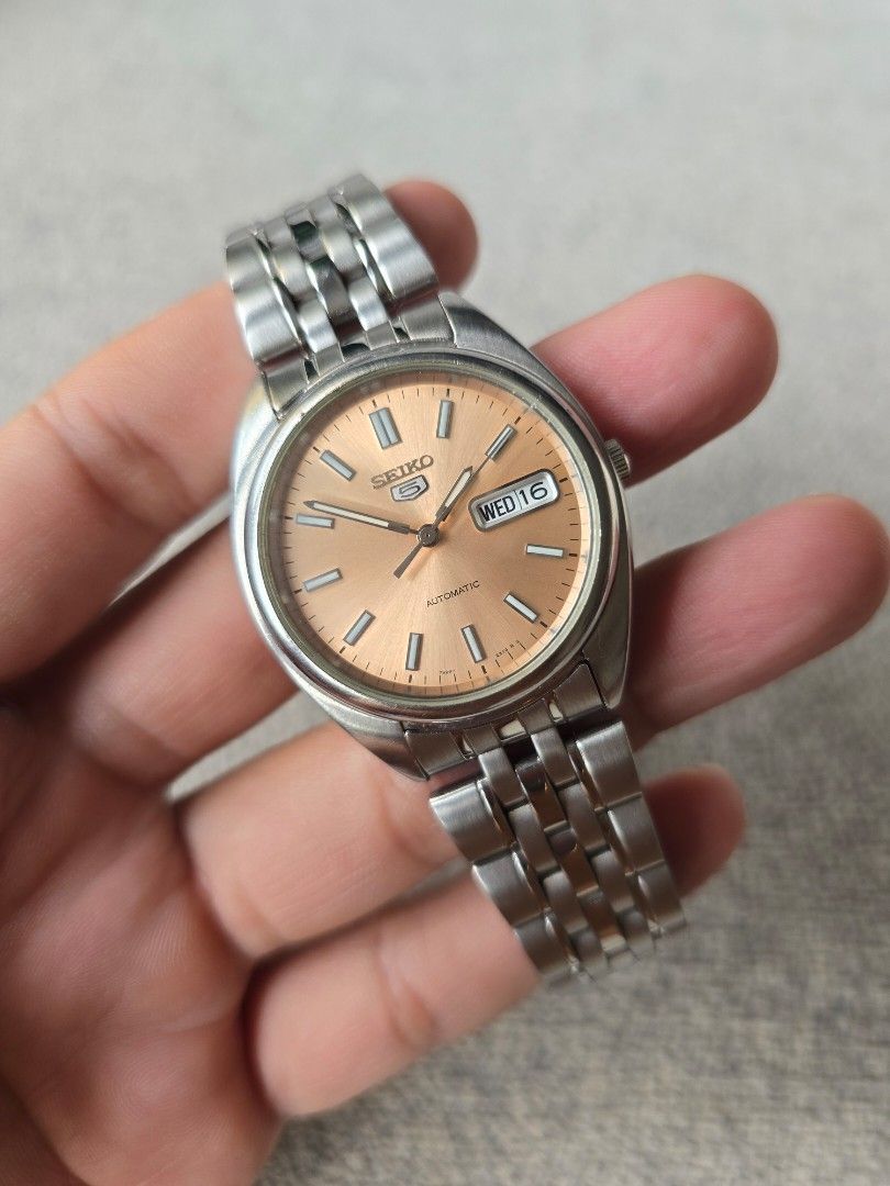 Seiko 5 Salmon SNXA11 Men s Fashion Watches Accessories Watches on Carousell