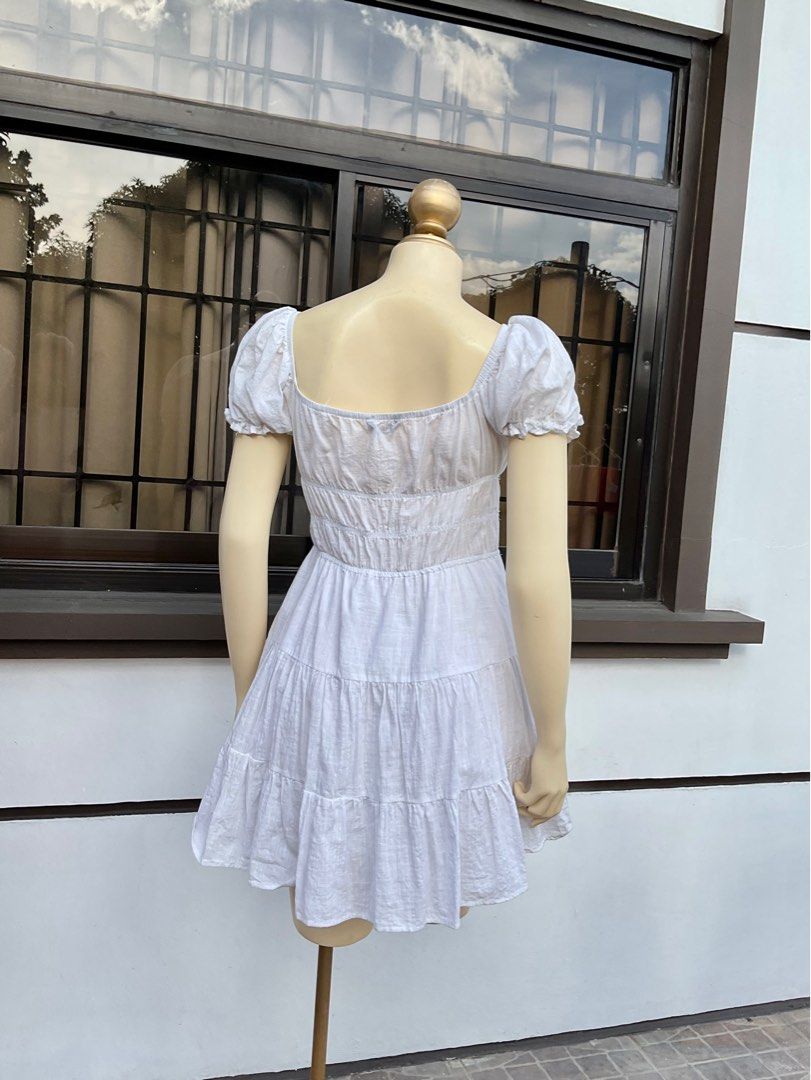 shein tie neck dress