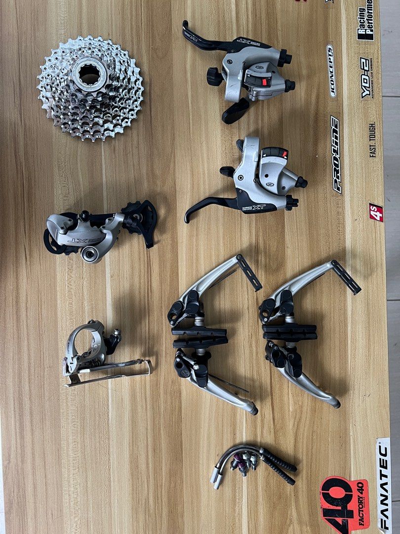 Shimano Deore XT M750 3x9 Groupset Sports Equipment Bicycles Parts Parts Accessories on Carousell