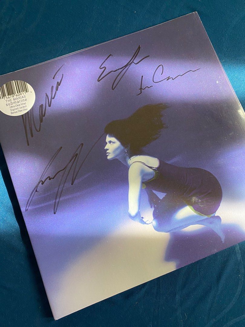 Signed Submarine Vinyl by The Marías (Category: Vinyls) located in Los Banos. Submitted by dxblng (Listing ID 1331267313, Image 2). Description: - sealed - has a small tear on the side from shipment - w free bonus track flexi disc.