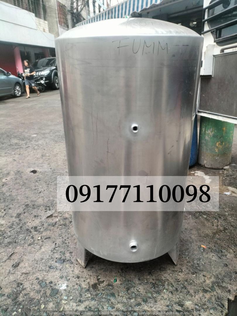 Stainless Pressure Tank (Category: Construction Tools & Equipment) located in Manila. Submitted by joeyroque09 (Listing ID 1331332442, Image 1). Description: Item: Pressure Tank Specs: 120 Gallon t Price: 26,875 .