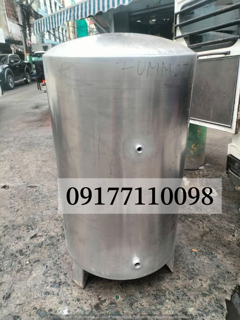 Stainless Pressure Tank (Category: Construction Tools & Equipment) located in Manila. Submitted by joeyroque09 (Listing ID 1331332442, Image 3). Description: Item: Pressure Tank Specs: 120 Gallon t Price: 26,875 .