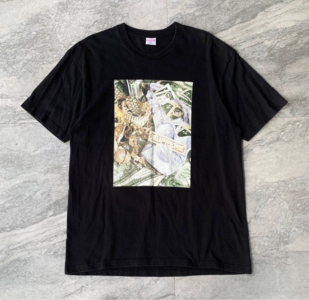 Supreme bling tee black online
