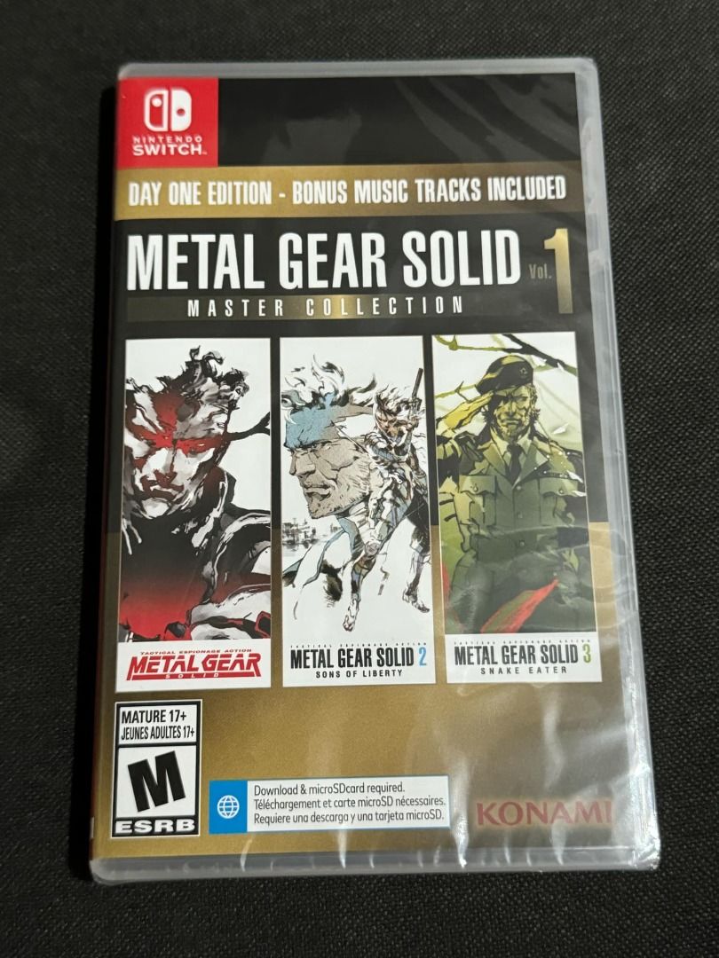 Switch Game Metal Gear Master Collection (R1, brand new/sealed, below
