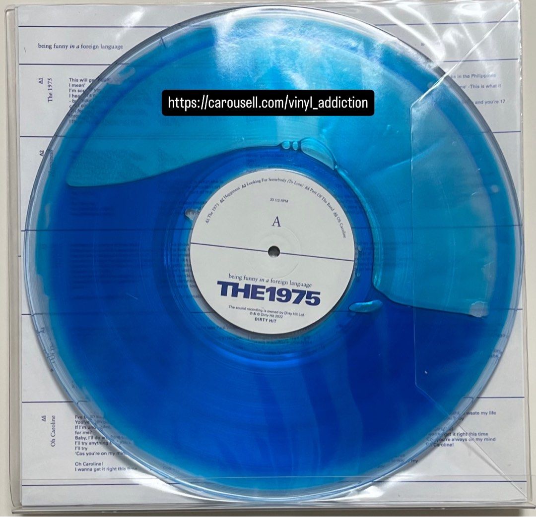 現貨]絕版藍水膠The 1975 Being Funny In A Foreign Language