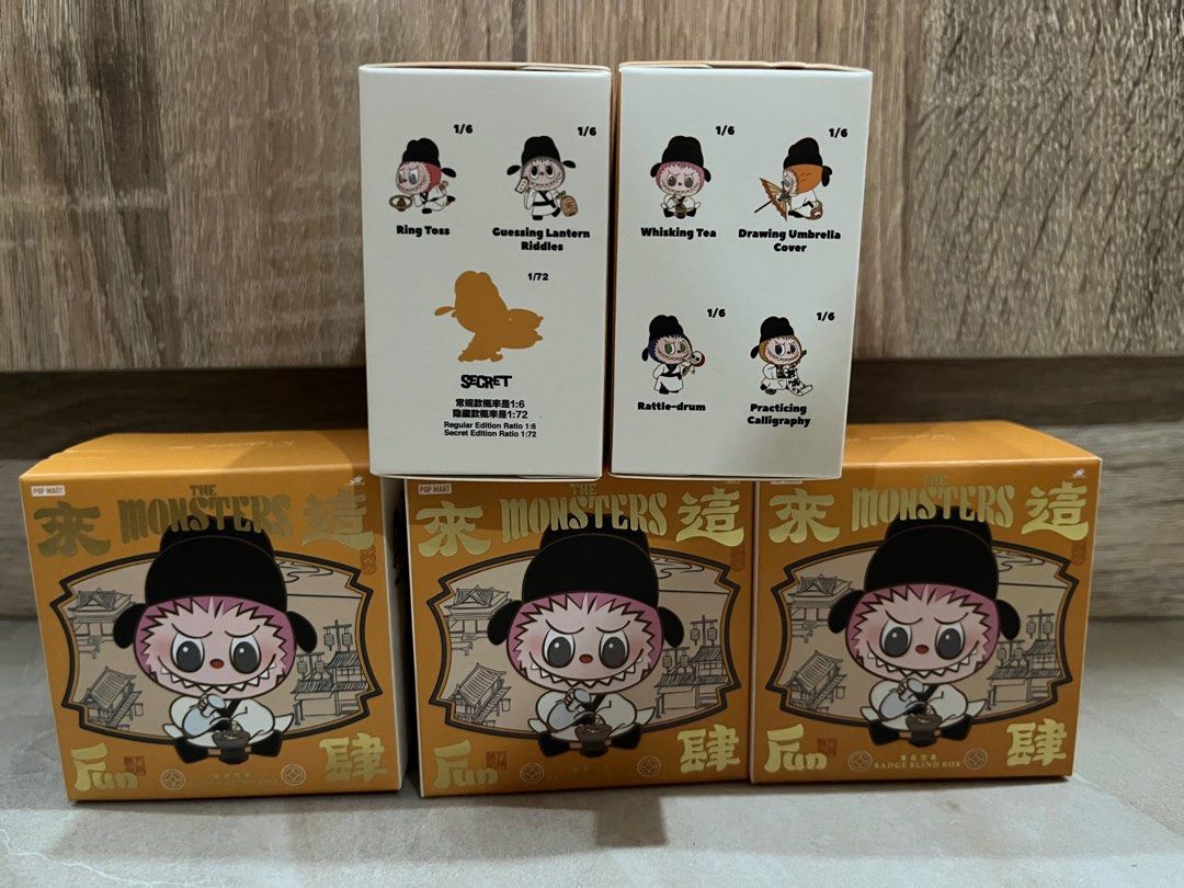 The Monster Labubu Badge Blind Box (sealed) (Category: Designer & Blind Box Toys) located in San Pablo. Submitted by roseperez (Listing ID 1331397142, Image 3). Description: Labubu badge Sealed/ Blind box From Pop Mart Flagship store 5pcs available .