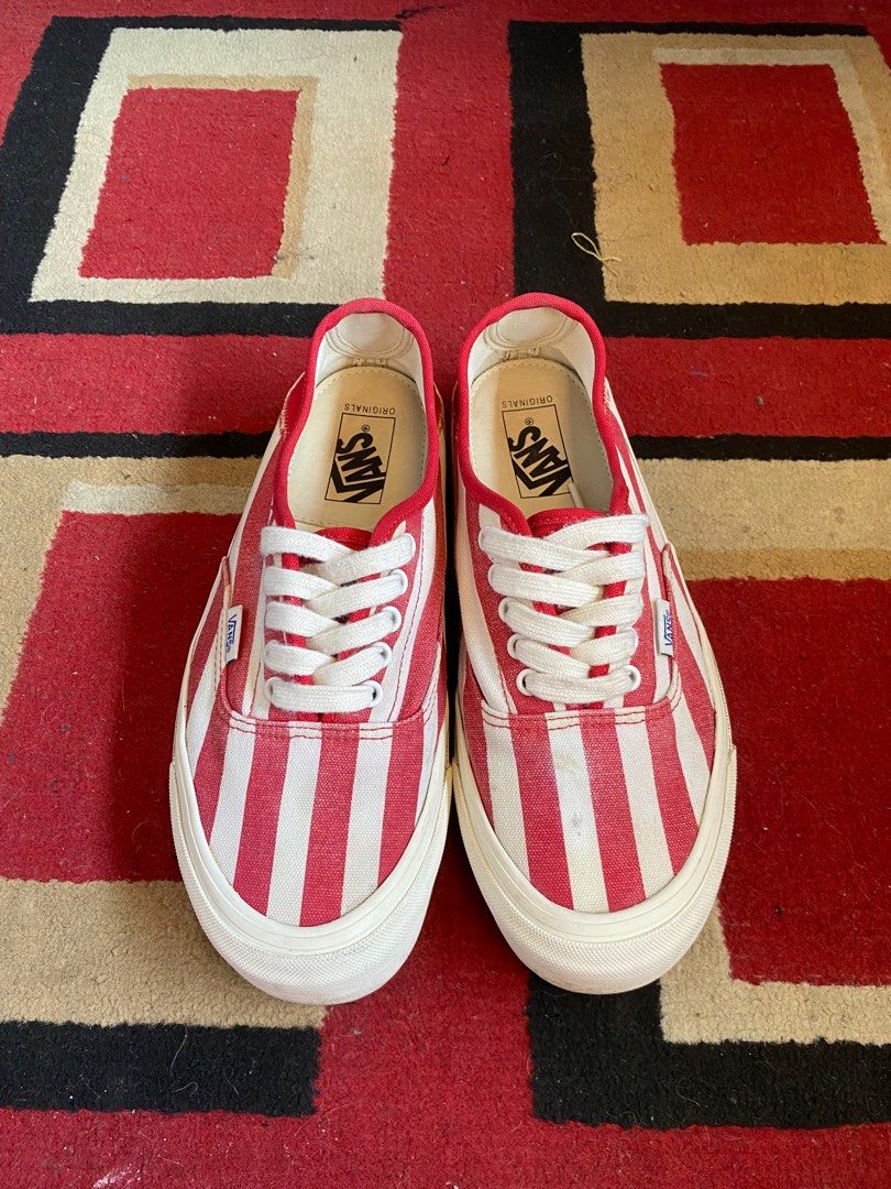 Vans Authentic OG Style 43 LX Pinsrtipe Red Original