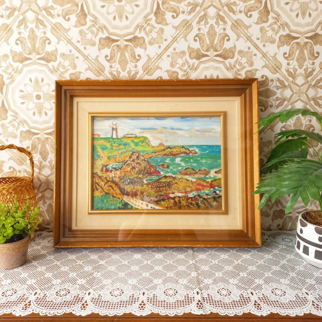 Vintage framed painting (Category: Frames & Pictures) located in Dasmarinas. Submitted by millennialmeetsvintage (Listing ID 1331307860, Image 1). Description: 50 x 41 cm solid wood frame with glass cover flaw: frame dings and scratches 📌 shipping via lalamove 📌 no reservations, first-to-pay basis 📌 no physical store, no walk-ins 📌 ships from dasma cavite 📌 no COD transactions.