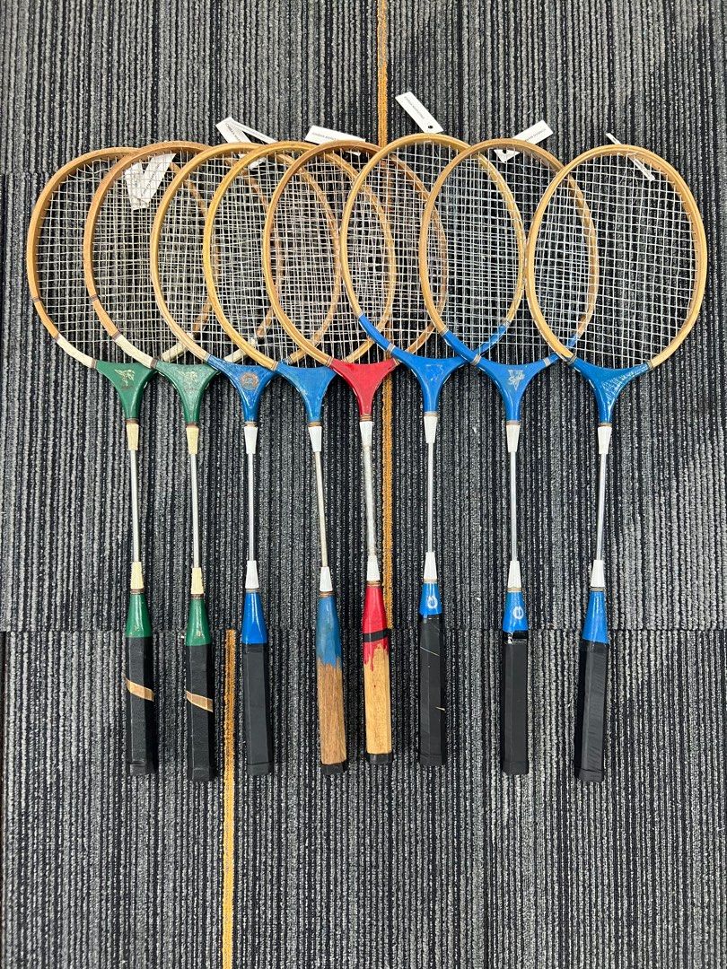 Vintage Wooden Badminton Racket (Used), Sports Equipment, Sports ...