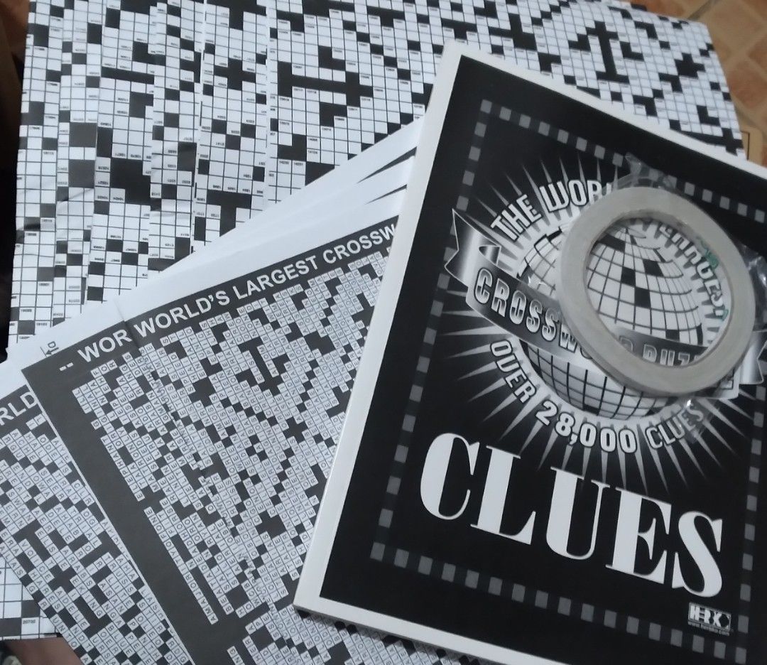 Worlds largest crossword puzzle Hobbies Toys Toys Games on Carousell