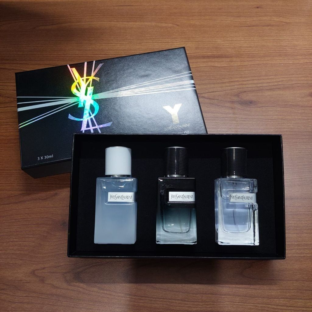 Ysl Y Gift Set for Men 30ml x 3, Beauty Personal Care, Fragrance