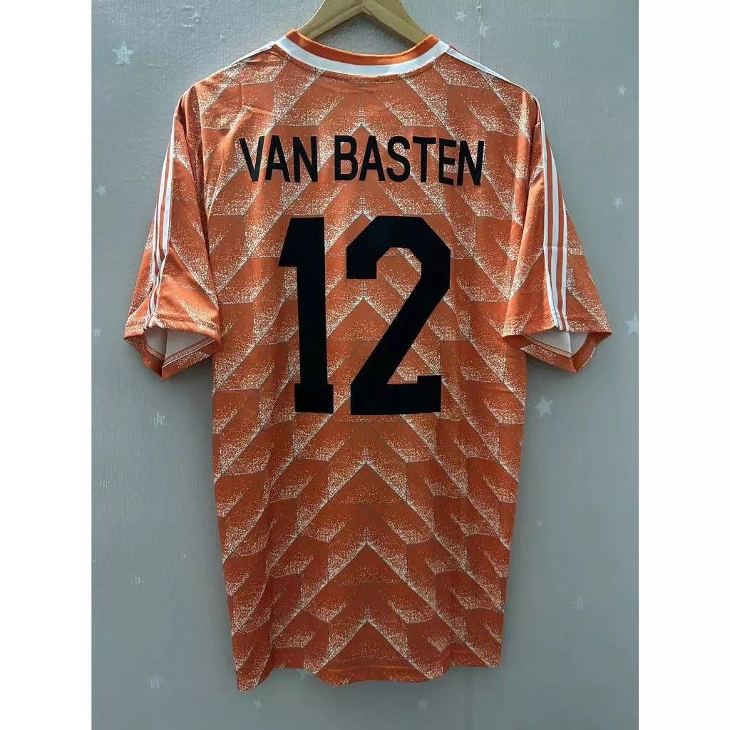 1988 Holland GULLIT VAN BASTEN Top Quality Home Retro Football