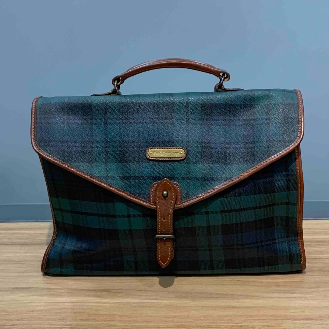 247005965 RALPH LAUREN BAG LEATHER LAPTOP, Luxury, Bags & Wallets on