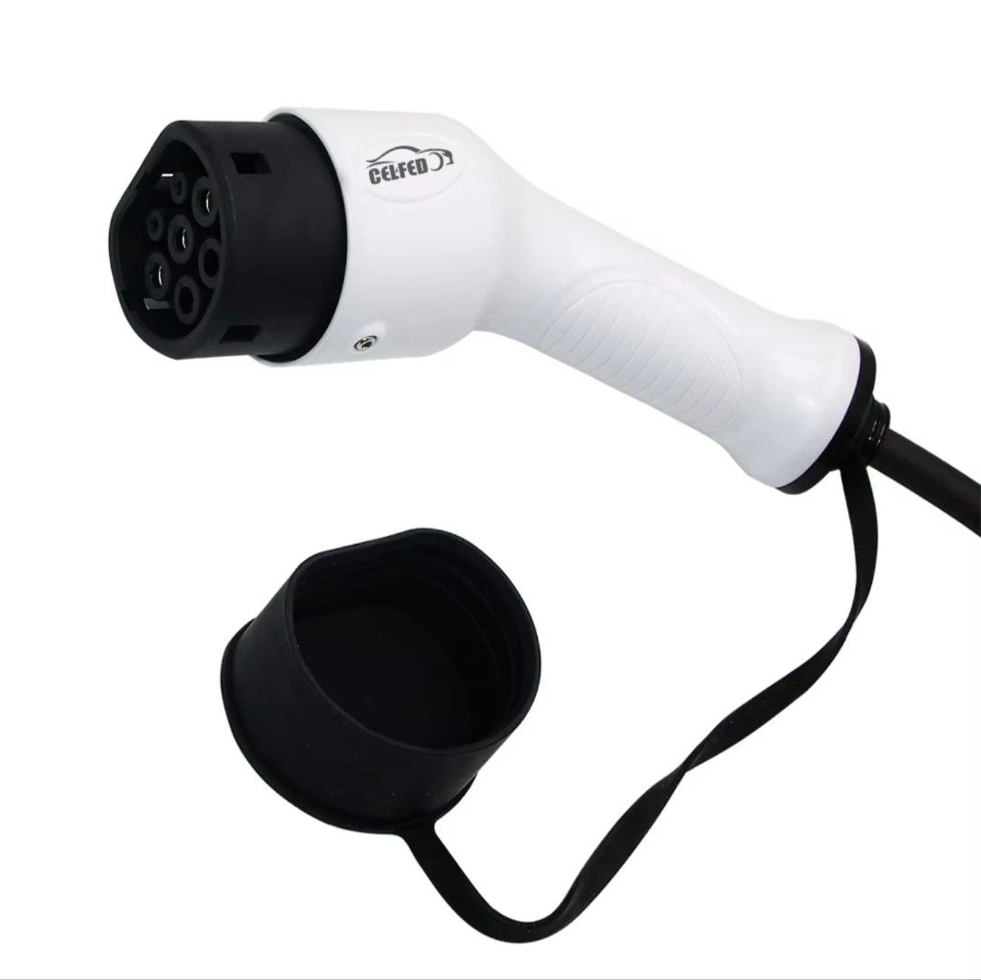 32A Fast EV Charger IEC62196 Type 2 CEE White 3 Pins Electric Car EVSE