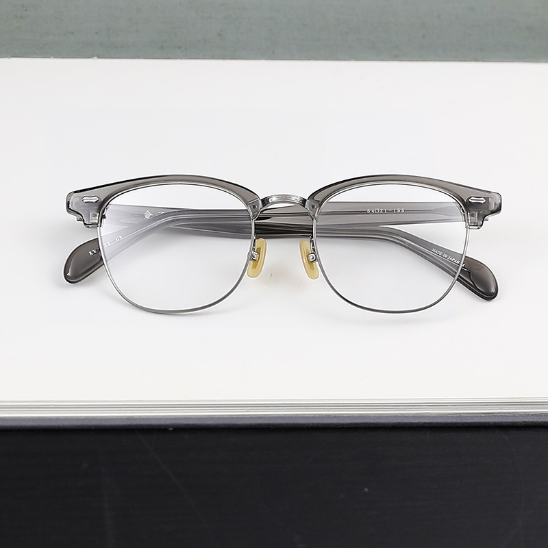 金子眼鏡, KV-131 GY, SIZE:54-21-155, 男裝, 手錶及配件, 眼鏡- Carousell