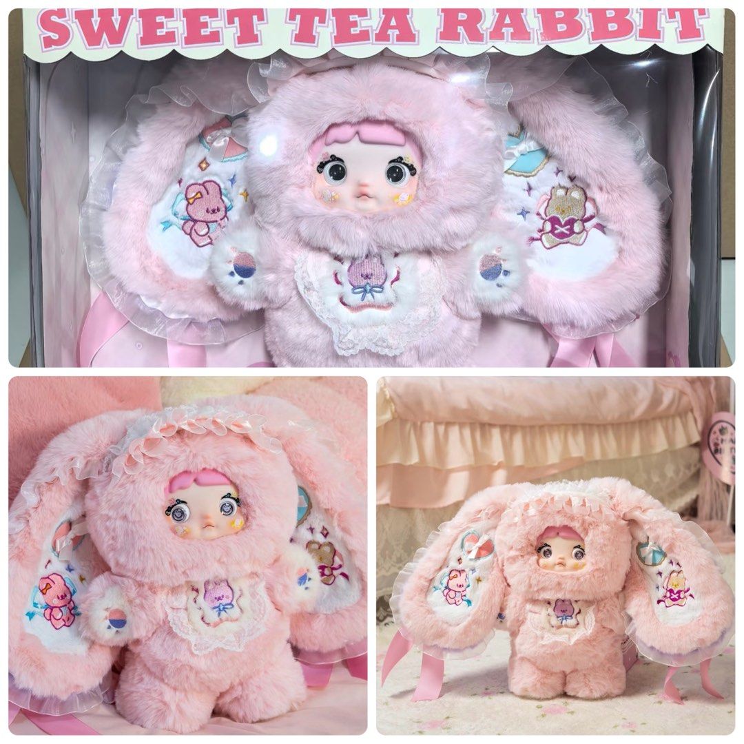Nommi Sweet tea rabbit 400% ぬいぐるみ 訳あり商品 🐰🩷 Nommi size 400% Limited 999 pcs ✨ Sweet Tea Rabbit , Toys