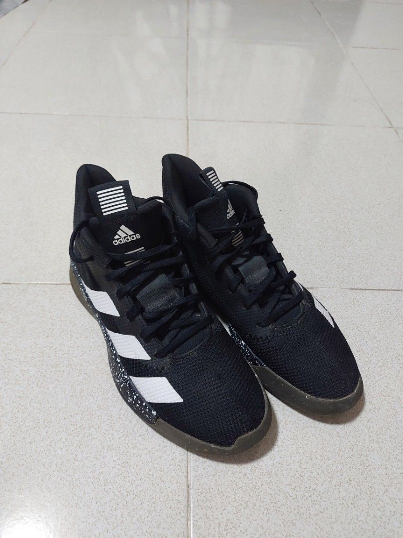 Adidas Pro Next 2019 Shoes Black (Category: Sneakers) located in Baguio. Submitted by cattsent (Listing ID 1331509148, Image 1). Description: Lightweight B-ball shoes designed for comfort on the court. Keep defenders guessing on the hardwood. These adidas basketball shoes deliver extra traction as you cut and pivot on a dime. A textile upper and lightweight midsole cushioning let you attack defenders in comfort. Details - Regular fit - Lace closu