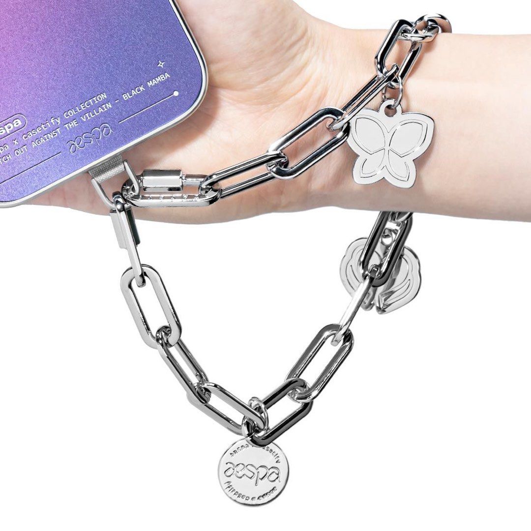 aespa x Casetify Metal Chain Phone Strap, Hobbies & Toys