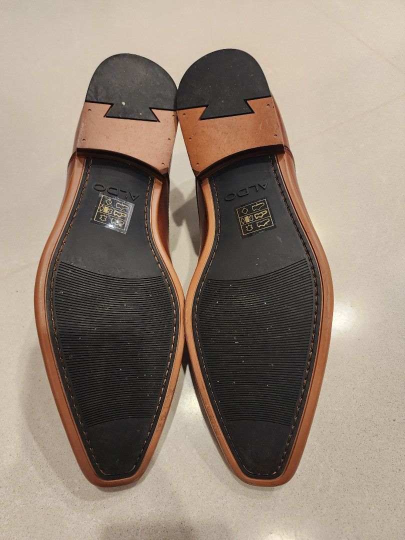 Aldo Brown Calf Leather Dress Office Shoes