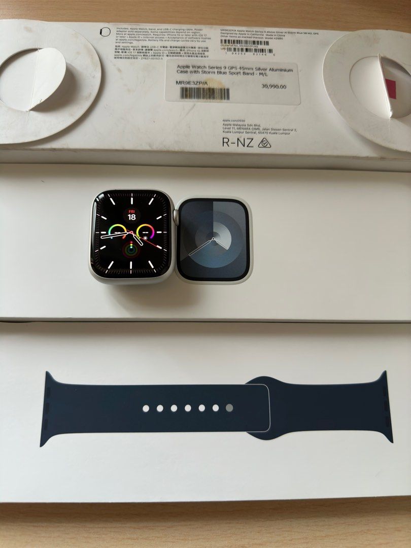 アップルウォッチシリーズ9 45ミリ シルバー （Apple Watch 45mm 