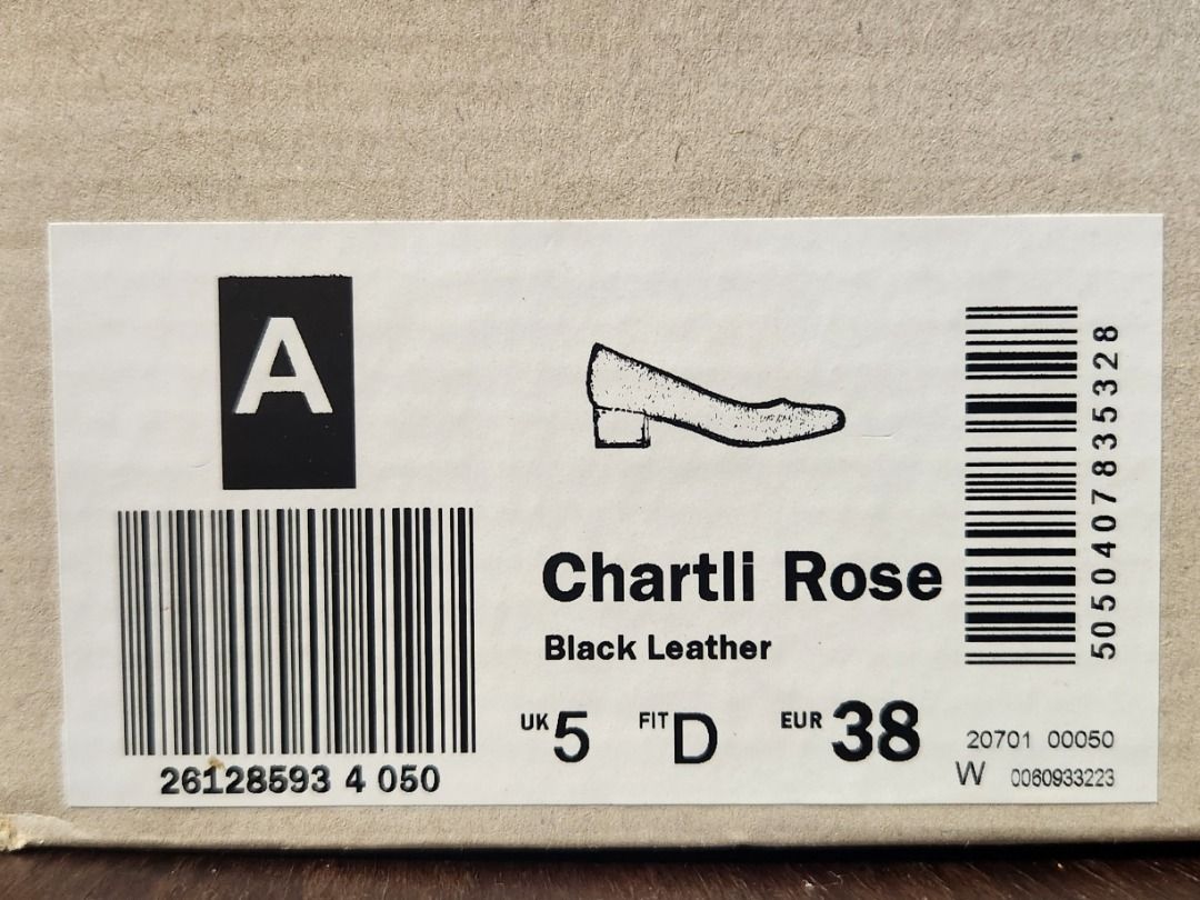 Authentic Clarks Chartli Rose Black UK 5 Brand New with Box