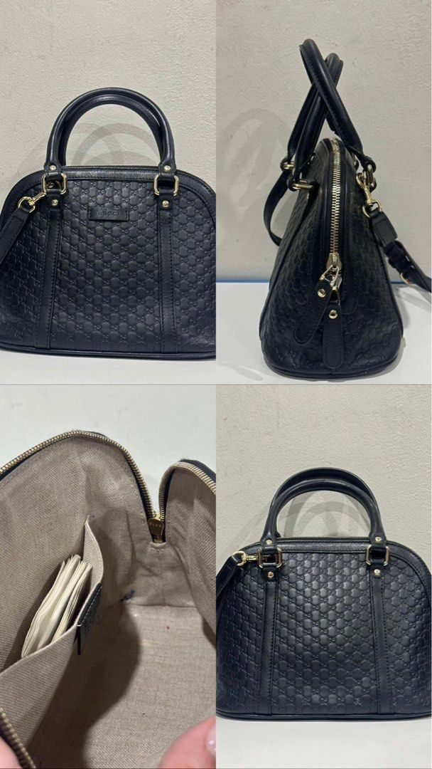 Authentic Gucci Bags (Category: Luxury Bags & Wallets) located in Taguig. Submitted by kngrylie (Listing ID 1331503392, Image 2). Description: All bags bought in EU 🟢 Gucci Ophidia GG small tote bag (brown) - Retail price 140k - Selling price 100k negotiable Issue: No box Free acrylic box with dust bag 🟢 Gucci Microguccissimo dome bag (black) - Retail price 100k - Selling price 50k negotiable Issue: Interior stains; No box Free acrylic box ‼️ T