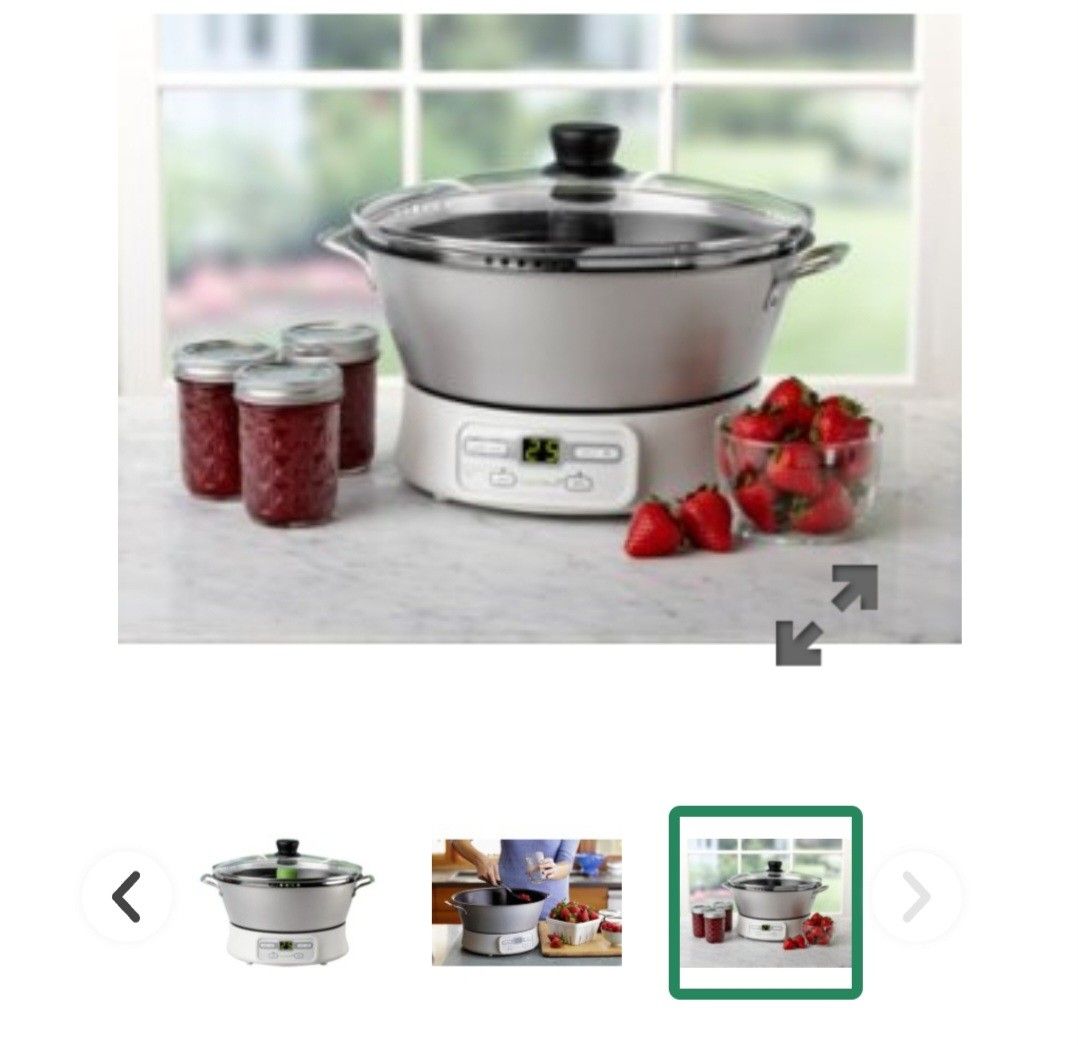 Ball Freshtech Automatic Jam & Jelly Maker Machine 110 volts (Category: Cookers) located in Valenzuela. Submitted by absolutelychick (Listing ID 1331556351, Image 1). Description: Create fresh, natural jams & jellies with just a few easy steps 2 Settings: Jam and Jelly/Juice Non-stick interior for easy clean up and many dishwasher safe components Quick start guide with recipes included jrs, lbc, j&t lalamove/grab ready.