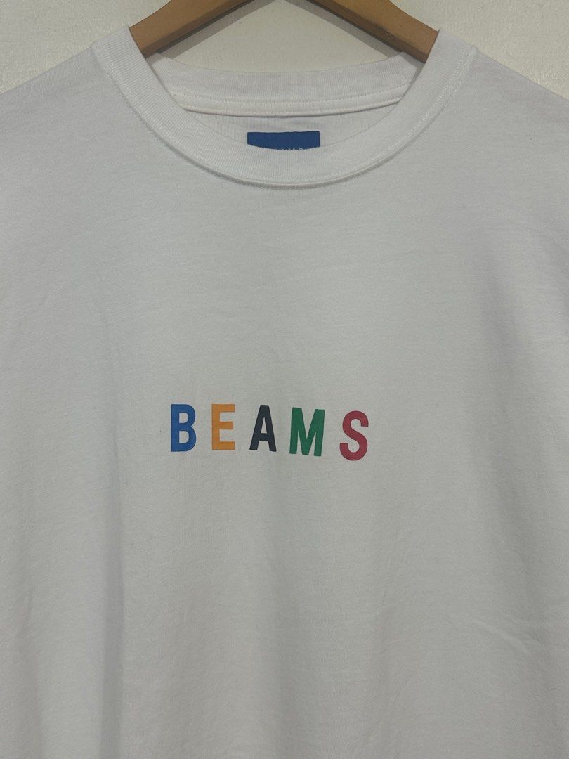 Beams - Multi Color Print - T Shirt (Category: Tshirts & Polo Shirts ) located in Manila. Submitted by overalls (Listing ID 1331528901, Image 3). Description: Beams Multi Color Print Size: Medium Width: 20" Length: 27" Verry good condition Minor stain (unnoticeable and washable).