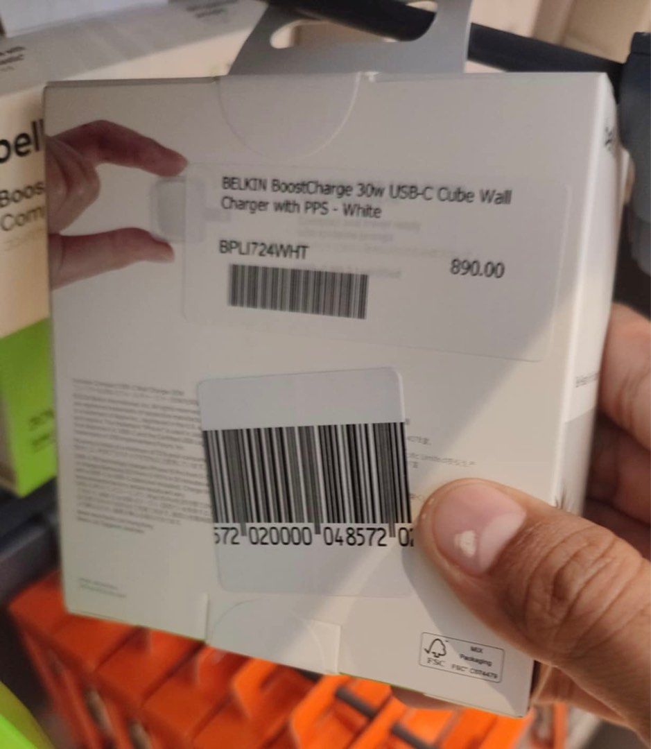 BELKIN BOOST CHARGER COMPACT USB-C 30W (Category: Cables & Adaptors) located in Pasay City. Submitted by zette_ (Listing ID 1331551515, Image 2). Description: ✔️BELKIN BOOST CHARGER 30W USB-C CUBE WALL CHARGER ‼️ONHAND‼️ SRP: 890 DISC PRICE: 700.