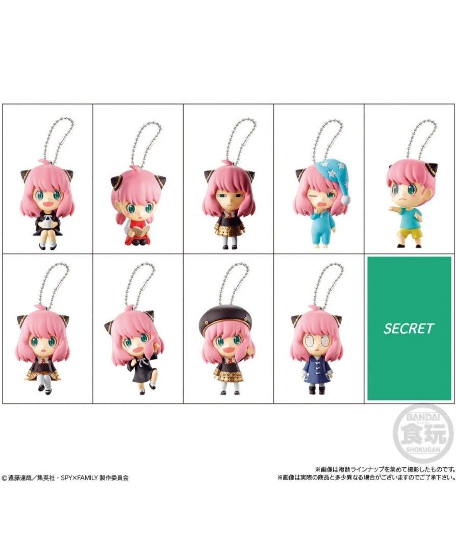 BNIF Bandai Namco Spy x Family Anya Blind Box SECRET (Category: Designer & Blind Box Toys) located in Singapore. Submitted by tooyooh (Listing ID 1331535358, Image 3). Description: BNIF, comes without box. Secret $10 pwp2 The rest of the designs $6 each.