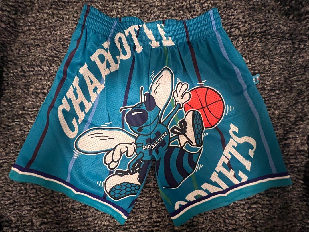Mitchell and ness charlotte hornets shorts best sale
