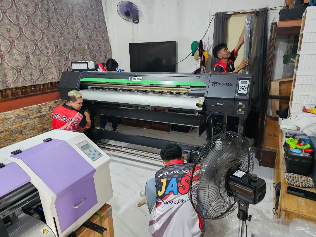 BRANDNEW SUBLIMATION PRINTER MACHINE DUAL HEAD (Category: Printers, Scanners & Copiers) located in Manila. Submitted by melvinflor41363 (Listing ID 1331465901, Image 1). Description: Tarpaulin Printer Machines (6ft & 10ft) Sublimation Printers (DX11, Dual Head DX11, i3200) DTF Machines (A3 Size & 2FT) Laser Cutters Cutter Plotters (2FT & 4FT) Heat Press Machines (Drawer Type 80x100 & Roller Type) Engraver Machines FREE Training & Installation Aft