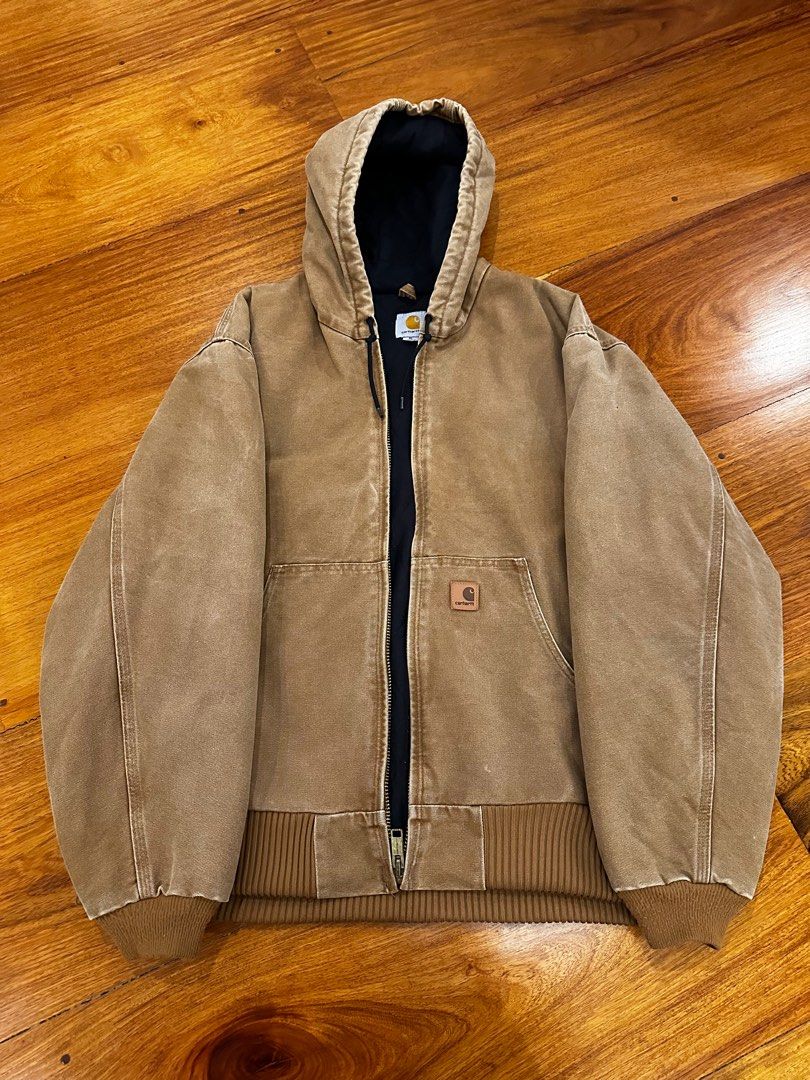 Carhartt sandstone duck jacket discount