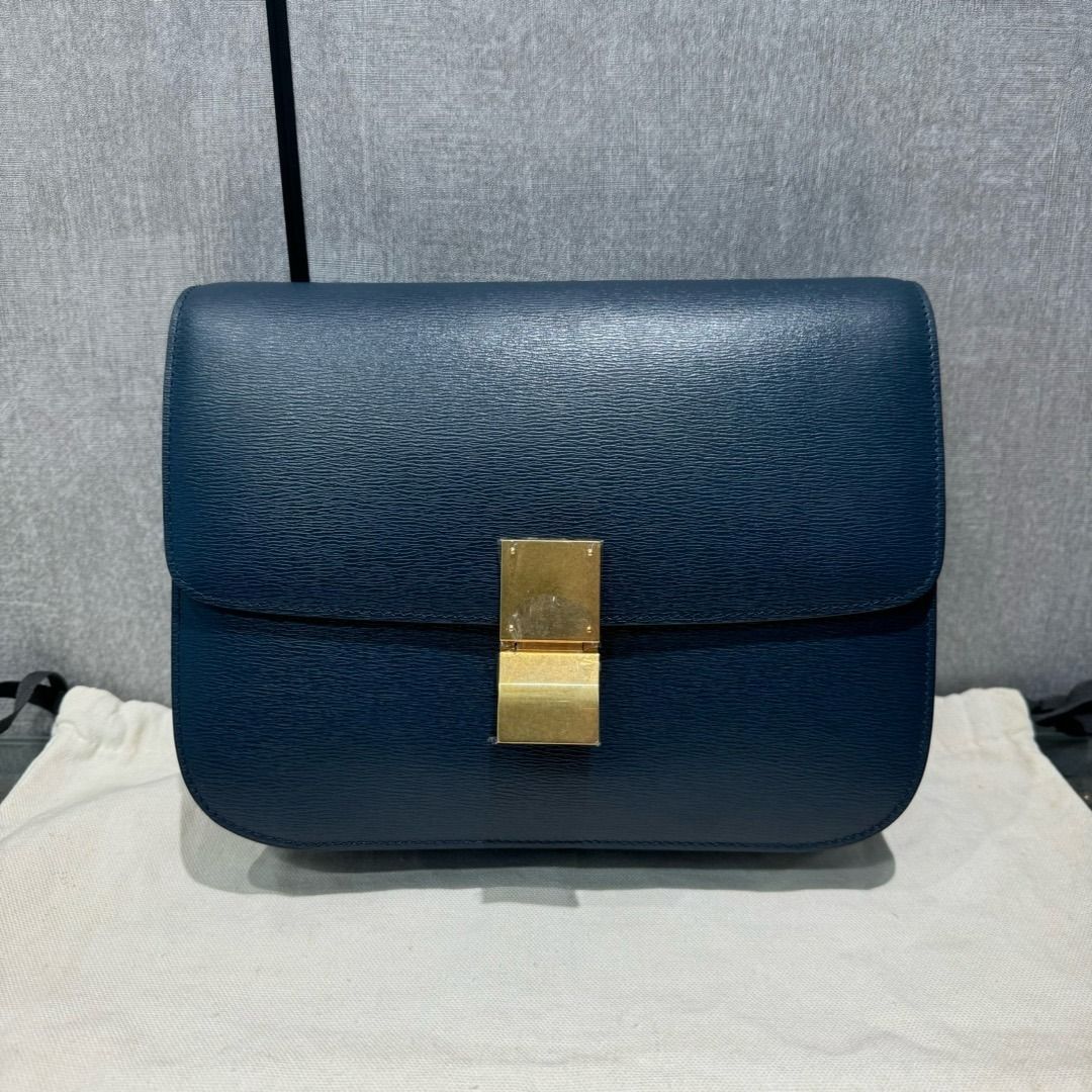Celine box bag blue hotsell