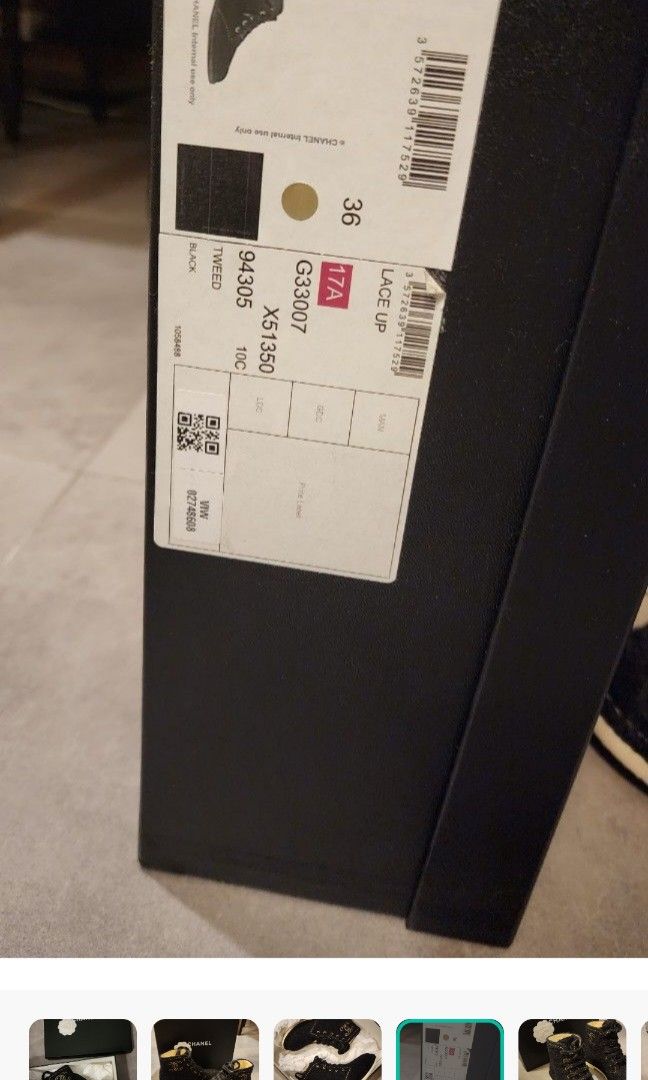 Chanel Lace up tweed boots (Category: Boots) located in Taguig. Submitted by RJR888 (Listing ID 1331441745, Image 3). Description: Bought in Chanel Shinjuku Chanel Lace up tweed boots Size 36 Complete with Box Used Twice.