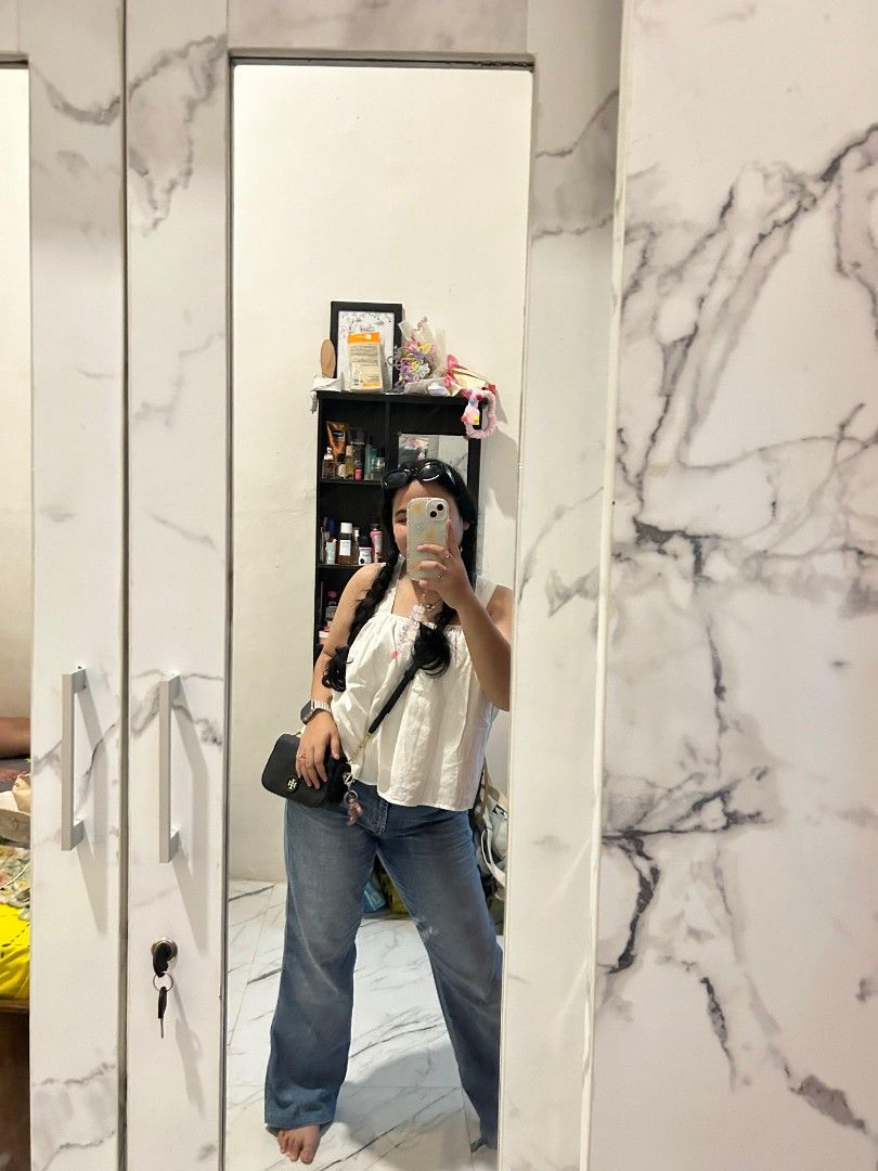 Crossbody TORY BURCH WHIPSTITCH LOGO MINI BAG Fesyen Wanita Tas Dompet di Carousell