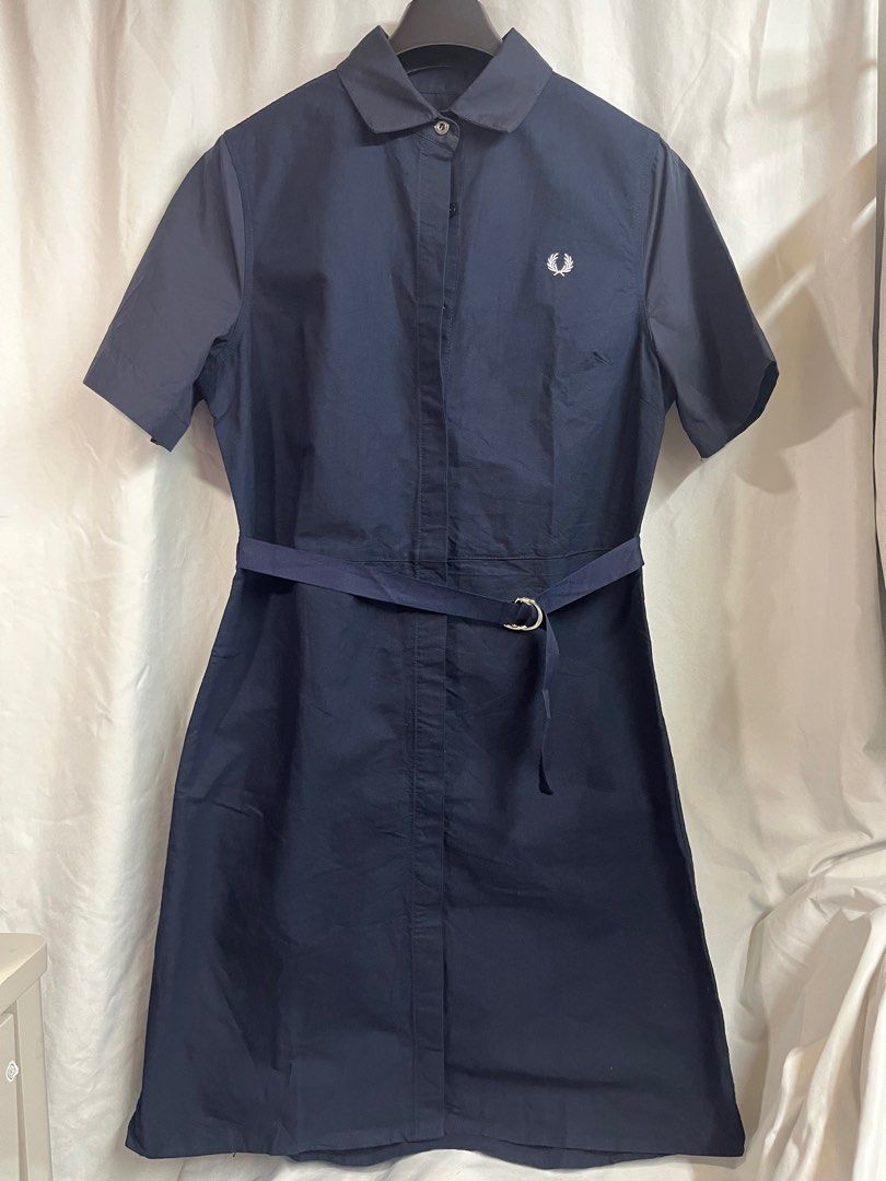 Fred perry belted shirt dress deals