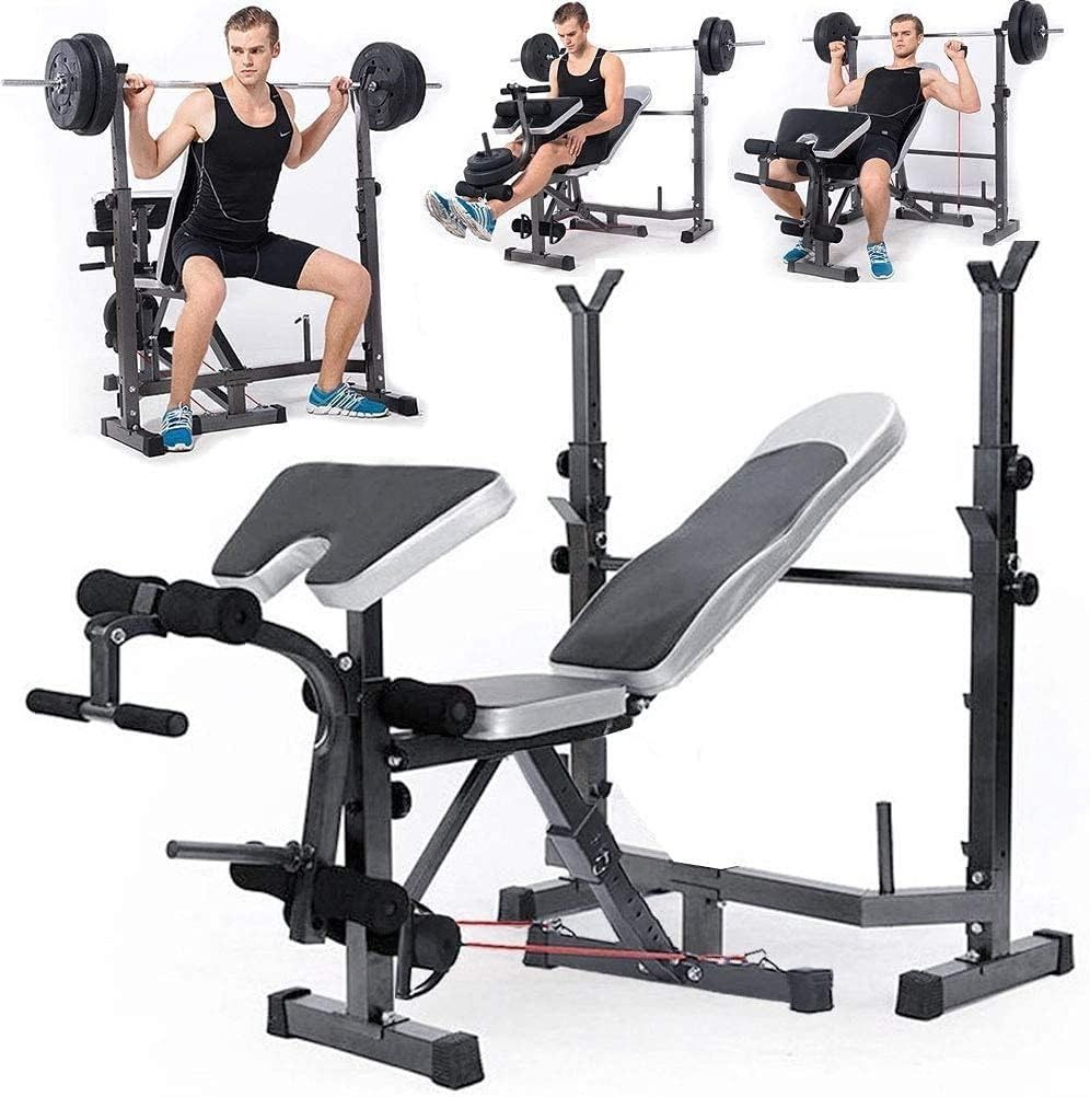 Full Body Workout Exercise Bench Adjustable 660lbs Bench Split Type ...