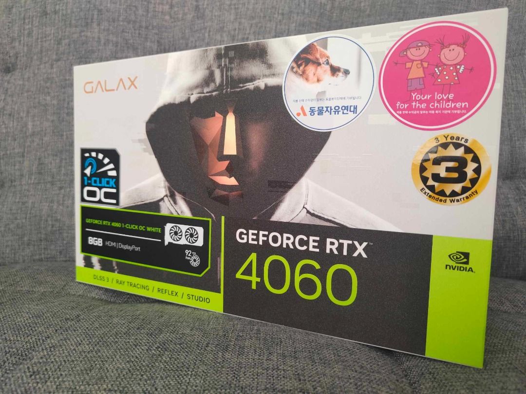 GALAX GeForce RTX 4060 EX White 1-Click OC (Category: Computer Parts) located in Quezon City. Submitted by jrkmenterprise (Listing ID 1331428576, Image 3). Description: BRAND NEW!💯 2 YEARS WARRANTY!🔥 GALAX GeForce RTX 4060 EX White 1-Click OC 8GB GDDR6 128-bit/DP*3/HDMI 2.1/DLSS 3 PSU with 1x PCIe 8-pin power connectors Minimum 550W or greater system power supply 💳 - Modes Of Payment : Cash / Credit Card / Gcash / Bank Funds Transfer 💳 - Inst