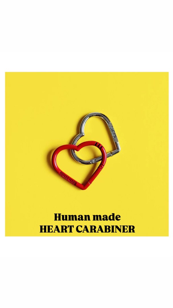 日牌Human made HEART CARABINER, 名牌, 飾物及配件- Carousell