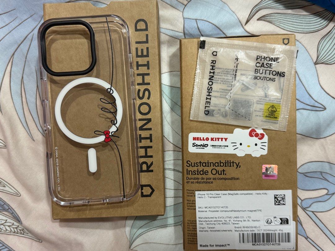 Iphone 16 Pro HK x Rhinoshield Clear Phone Case, Mobile Phones