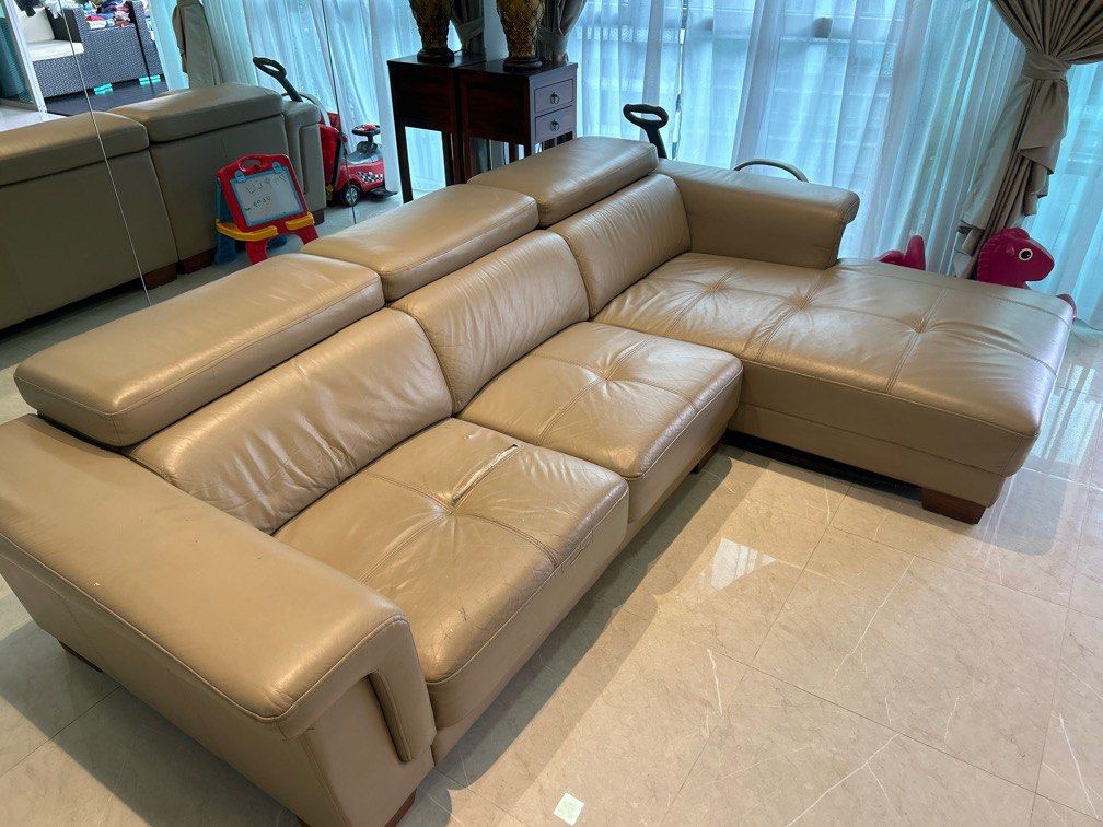 Leather Sofa Italian, Furniture & Home Living, Furniture, Sofas on