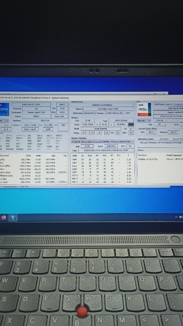 Lenovo ThinkPad L14 Gen 4 Intel Core i51335U 32GB RAM 512GB SSD Intel